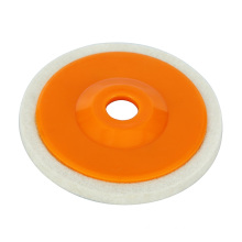 Orange Wool felt angular polishing wheel felt metal glass buffing pad